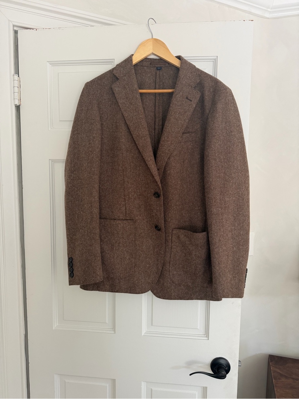 J. Crew Brown Wool Sport Coat - Tailored Two-Button Blazer